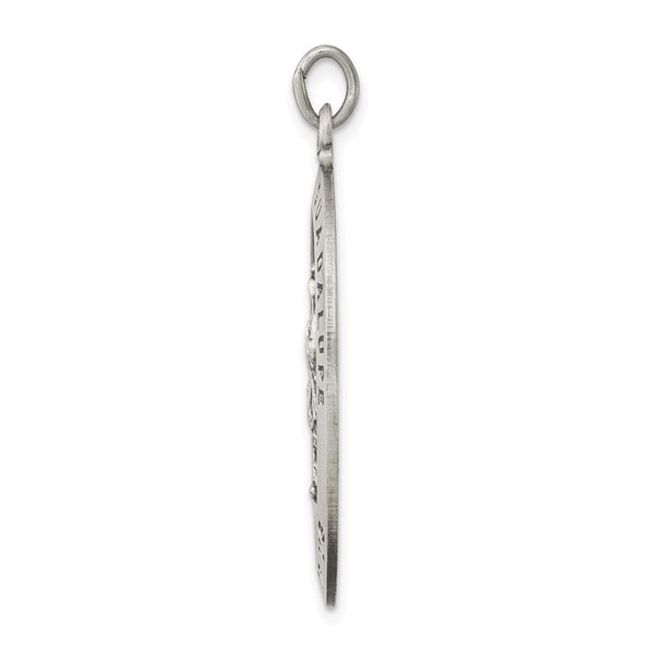 Sterling Silver Antiqued Our Lady of Guadalupe Medal