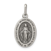 Sterling Silver Antiqued Miraculous Medal