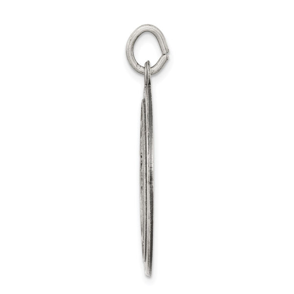 Sterling Silver Antiqued St. Christopher Medal