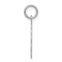 Sterling Silver/Rhodium-plated Brocaded Letter K Initial Pendant