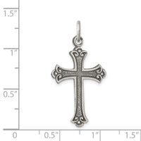 Sterling Silver Antiqued Cross Pendant