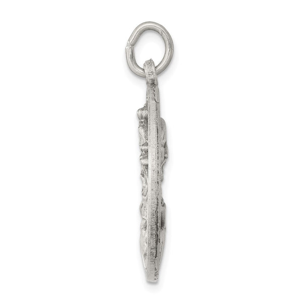 Sterling Silver Antiqued Our Lady of the Holy Scapular Medal
