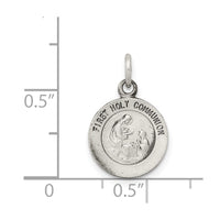 Sterling Silver Antiqued First Holy Communion Medal