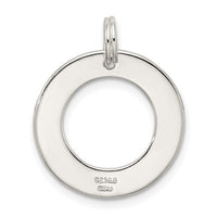 Sterling Silver Polished Enameled Follow Your Dreams Circle Charm