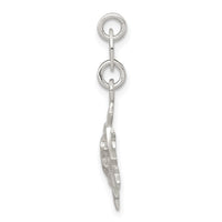 Sterling Silver Polished Snowflake Charm