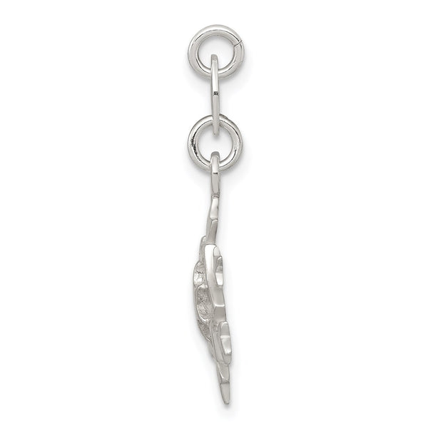 Sterling Silver Polished Snowflake Charm