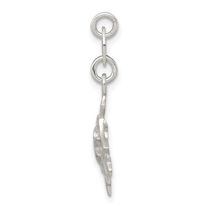 Sterling Silver Polished Snowflake Charm