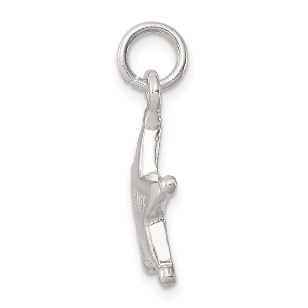 Sterling Silver Sheriff's Badge Charm