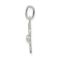 Sterling Silver Polished Snowflake Charm