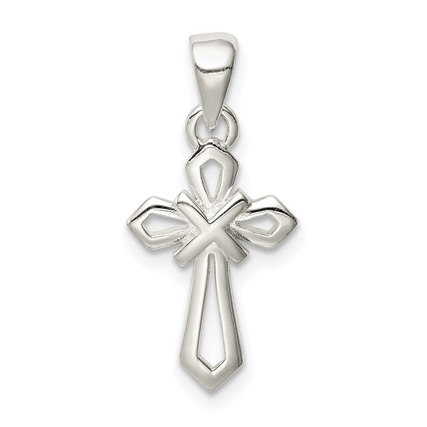Sterling Silver Polished Cross Pendant