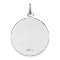 Sterling Silver Platinum-plated & Gold-tone St. Anthony Medal Pendant