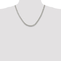 Sterling Silver 6.5mm Curb Chain
