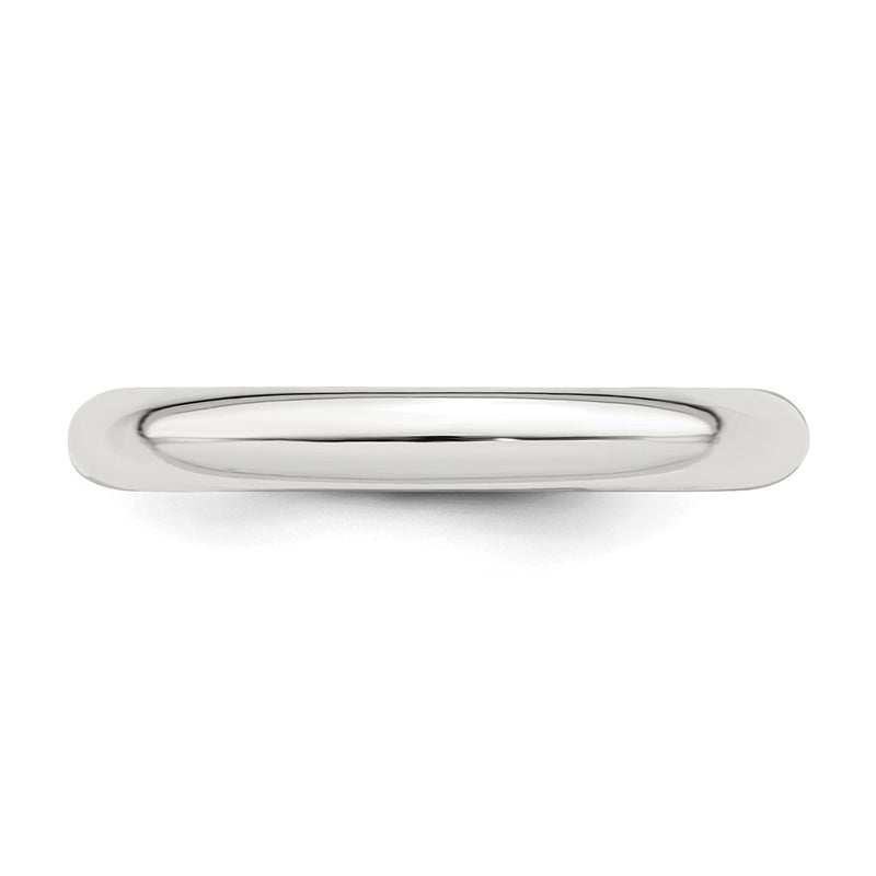 Sterling Silver 3mm Comfort Fit Size 4 Band