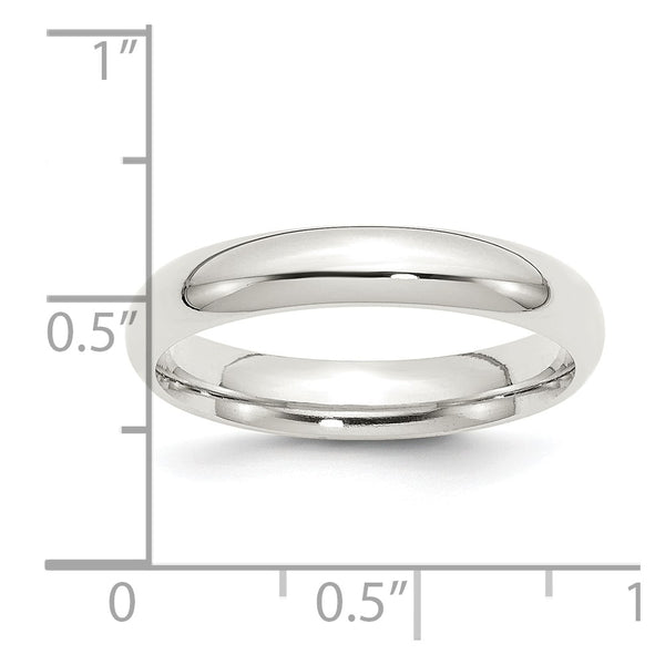Sterling Silver 4mm Comfort Fit Size 4.5 Band