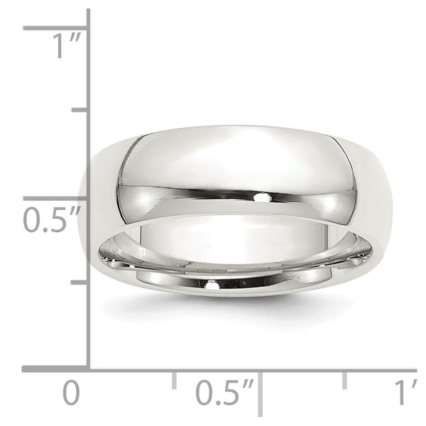 Sterling Silver 7mm Comfort Fit Size 4.5 Band