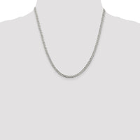 Sterling Silver 3.8mm PavÃ© Curb Chain