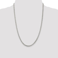 Sterling Silver 3.8mm PavÃ© Curb Chain
