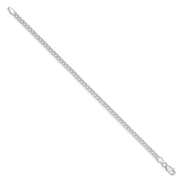 Sterling Silver 3.8mm PavÃ© Curb Chain