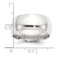 Sterling Silver 10mm Comfort Fit Size 4.5 Band