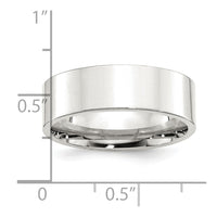Sterling Silver 7mm Comfort Fit Flat Size 6.5 Band