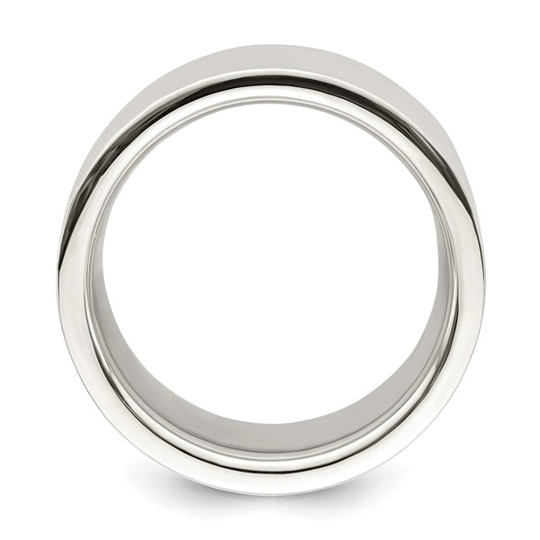 Sterling Silver 12mm Comfort Fit Flat Size 4.5 Band