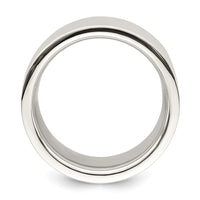 Sterling Silver 12mm Comfort Fit Flat Size 13 Band