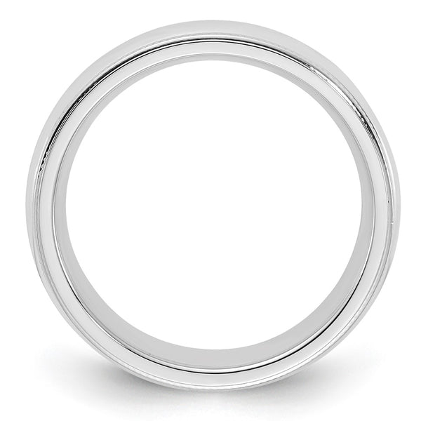 Sterling Silver 5mm Milgrain Comfort Fit Size 6.5 Band