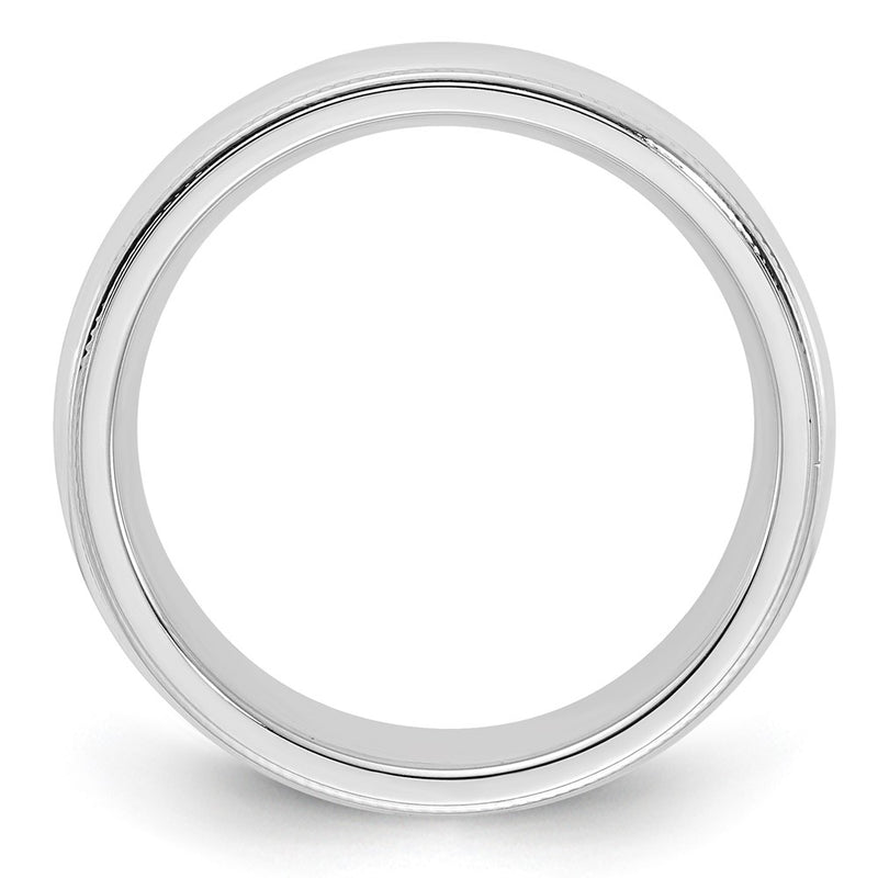 Sterling Silver 5mm Milgrain Comfort Fit Size 7 Band