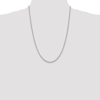 Sterling Silver Rhodium-plated 2.75mm Cable Chain