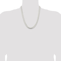 Sterling Silver 9mm Polished Domed Curb Chain