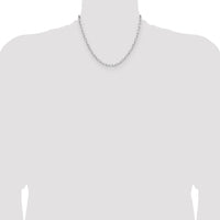 Sterling Silver Rhodium-plated 3.85mm D/C Forzantine Chain
