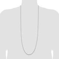 Sterling Silver 2.3mm Solid Rope Chain