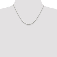 Sterling Silver 1.5mm Diamond-cut Spiga Chain w/2in ext.