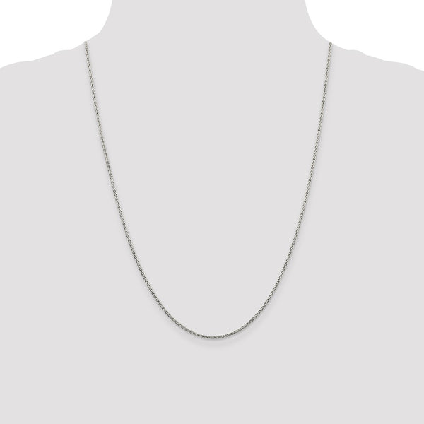Sterling Silver 1.5mm Diamond-cut Spiga Chain