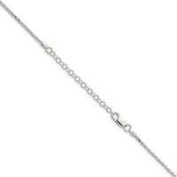 Sterling Silver 1.5mm Diamond-cut Spiga Chain w/2in ext.