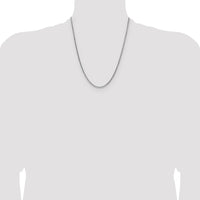 Sterling Silver 2.5mm Diamond-cut Square Spiga Chain