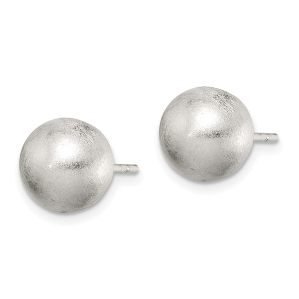 Sterling Silver Polished 9mm Laser-cut Post Earrings