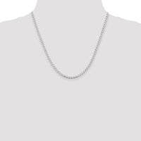 Sterling Silver 3.15mm D/C Flat Anchor Curb Chain