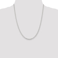 Sterling Silver 3.15mm D/C Flat Anchor Curb Chain