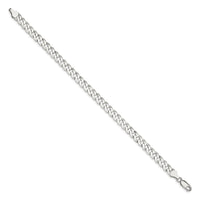 Sterling Silver 6mm Beveled Curb Chain