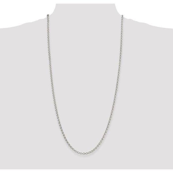 Sterling Silver 4mm Rolo Chain