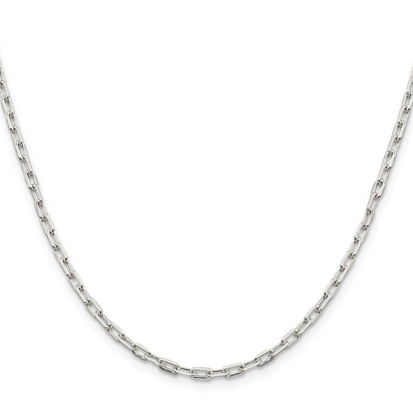 Sterling Silver 2.75mm Elongated Open Link Chain