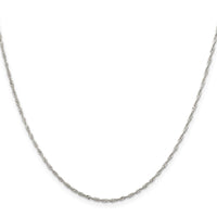 Sterling Silver 1.4mm Singapore Chain