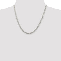 Sterling Silver Rhodium-plated 4.6mm Rolo Chain
