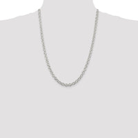 Sterling Silver 6.1mm Cable Chain