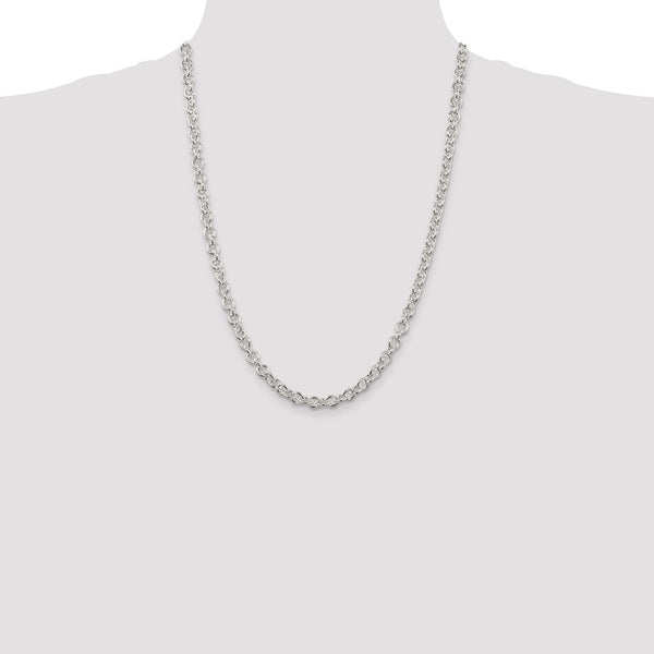 Sterling Silver 6.1mm Cable Chain
