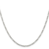 Sterling Silver 2.25mm Figaro Chain