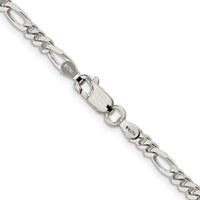 Sterling Silver 3.5mm Figaro Chain