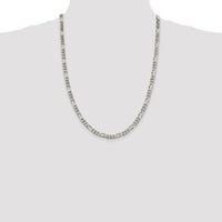 Sterling Silver 5.5mm Figaro Chain