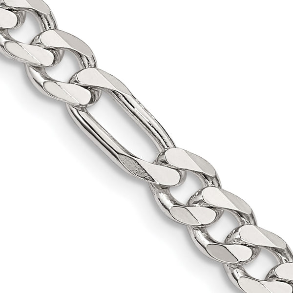 Sterling Silver 5.5mm Figaro Chain